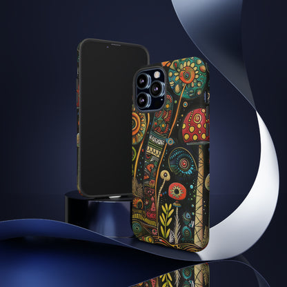 Retro 1960s Psychedelic Flowers Phone Case