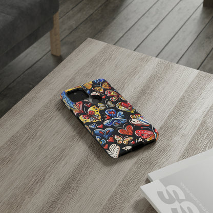 Butterfly Magic Hearts Phone Case