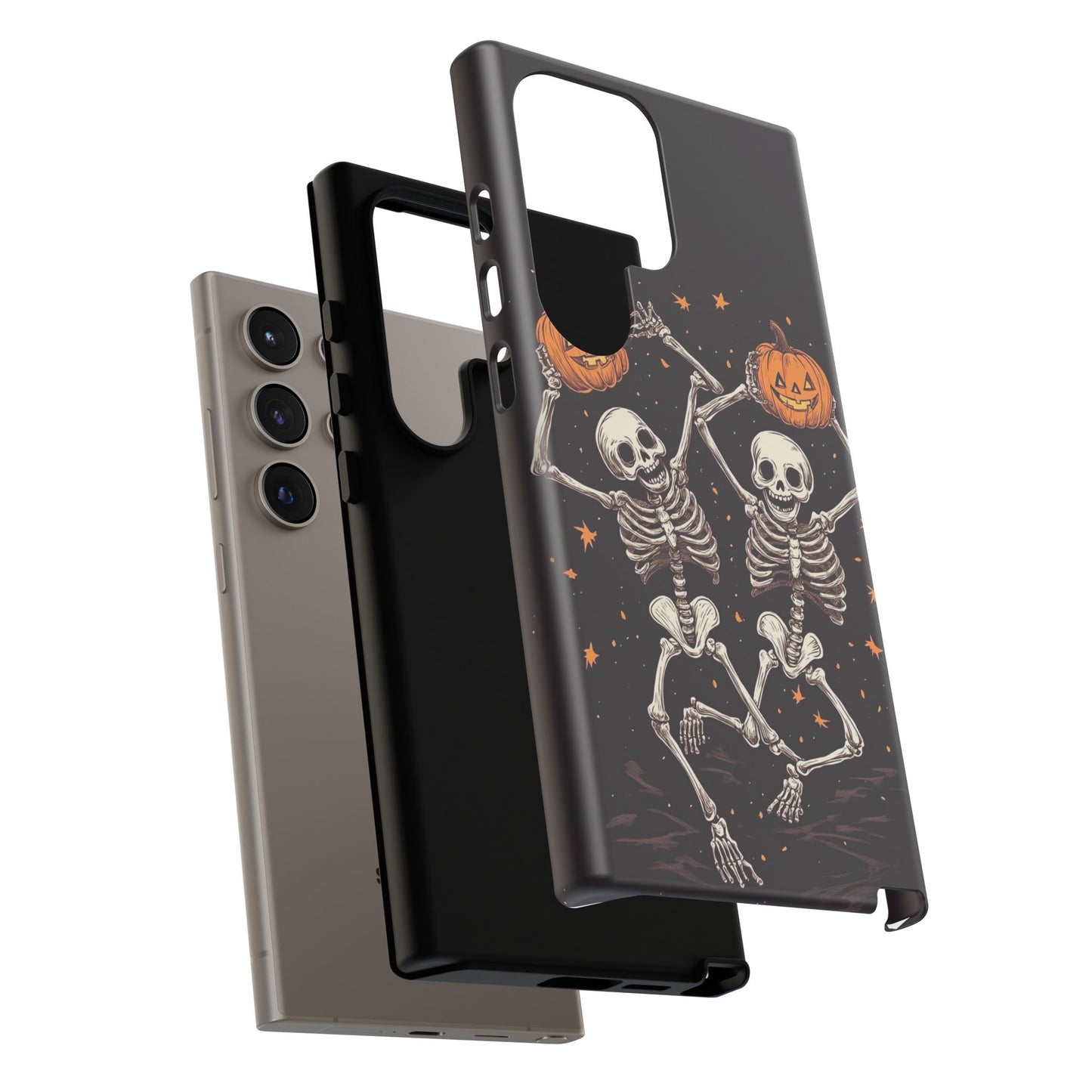 Dancing Skeletons with Jack-o'-Lanterns Phone Cover