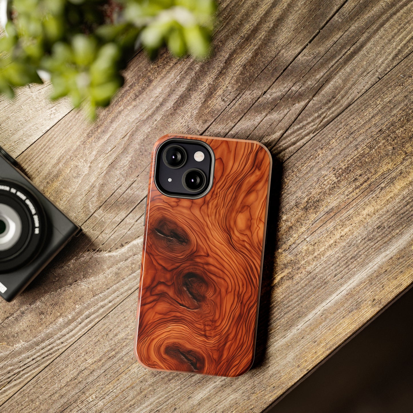 Elegant Timber: Faux Oak Wood Pattern | Dazzling Nature-Inspired iPhone Case