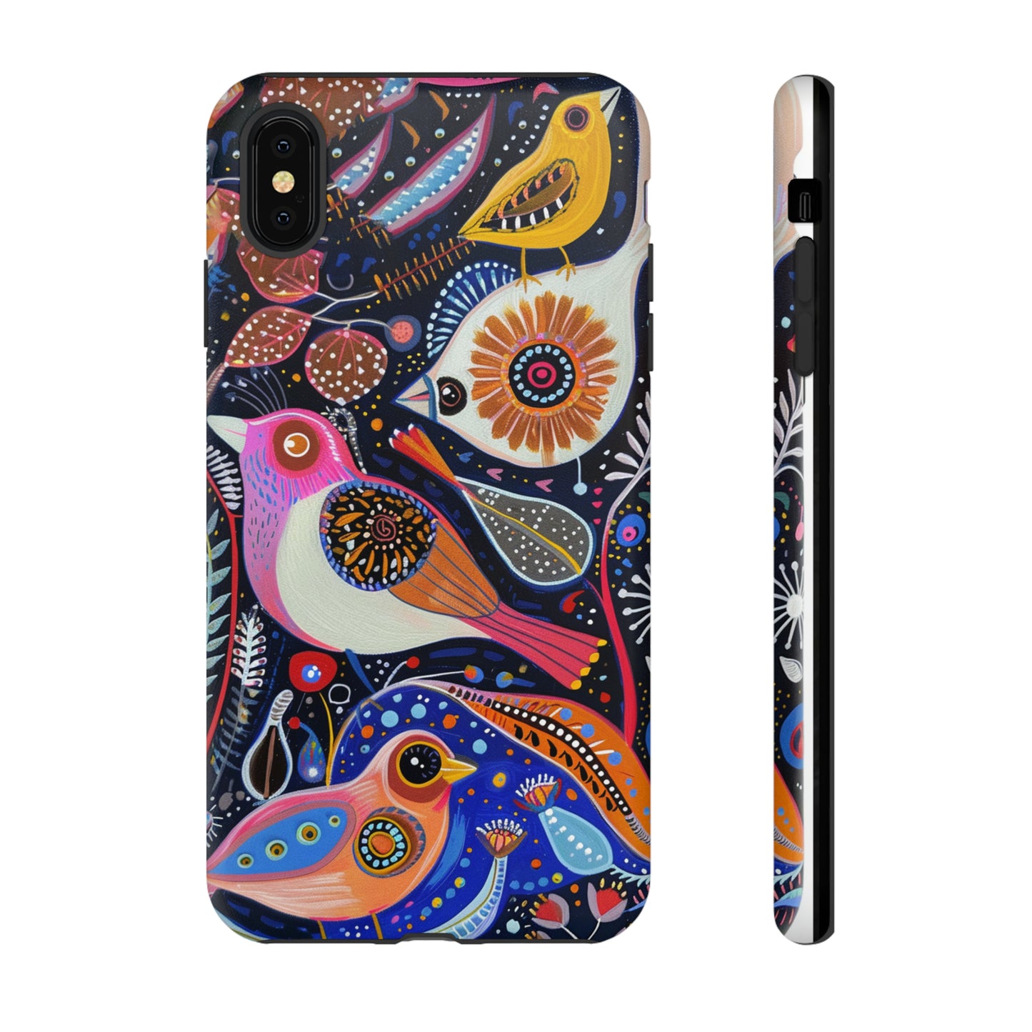 Mexican Style Bird Painting Phone Case