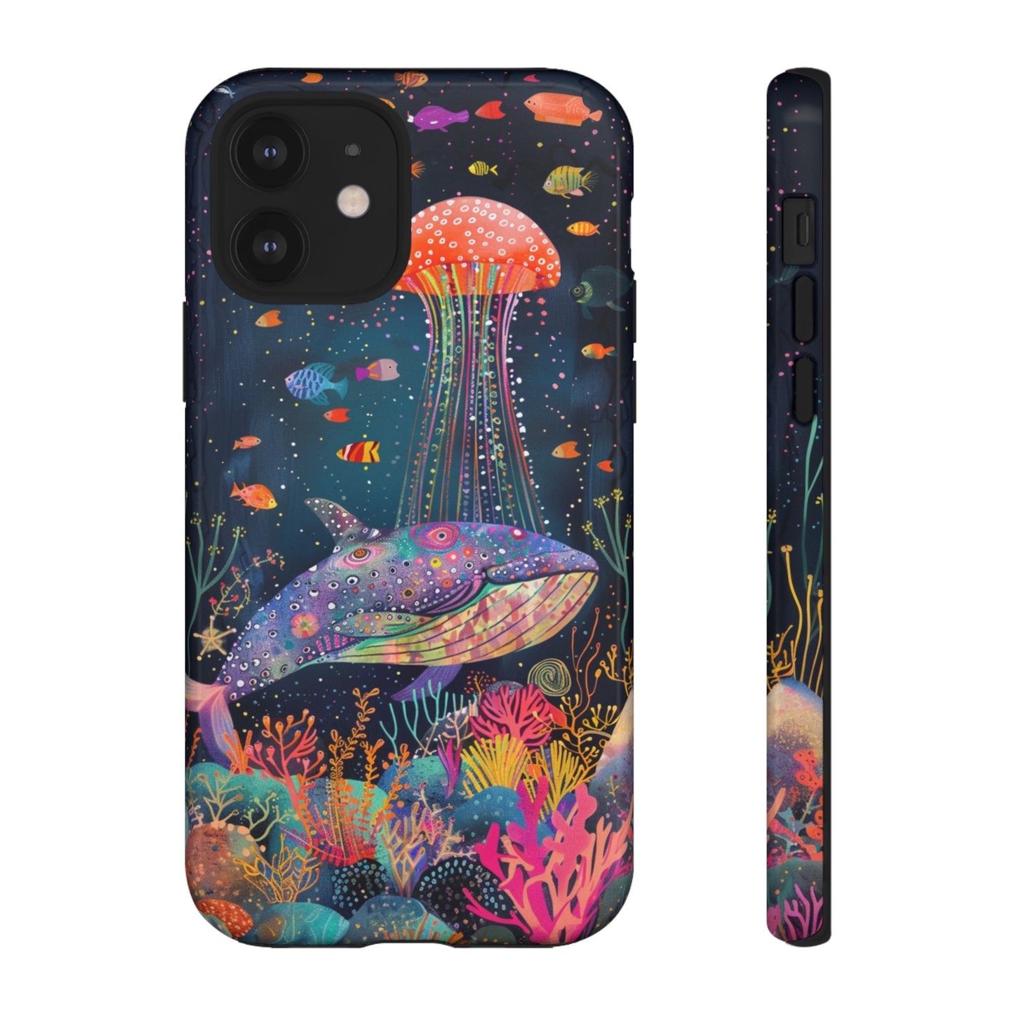 Whale Shark, Turtle, Jellyfish Phone Case