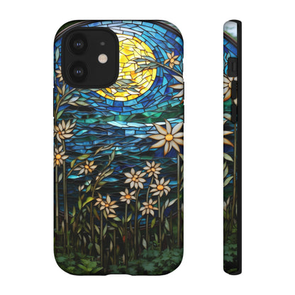 Stained Glass Mosaic Tile Full Moon