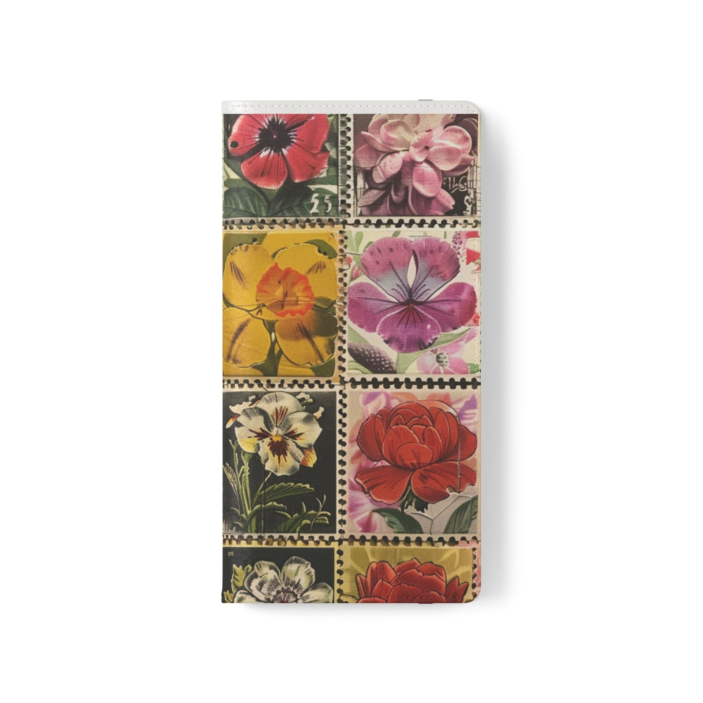 Vintage Floral Stamp Collection Flip Case