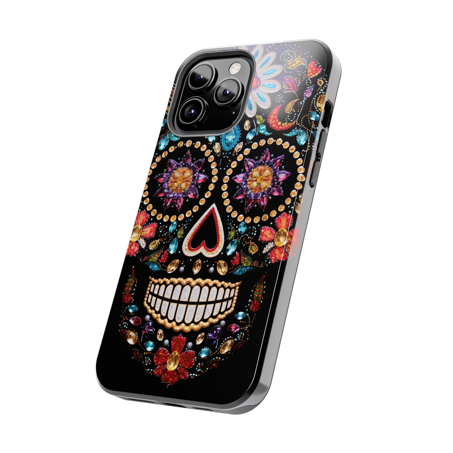 Sugar Skull iPhone Case | Dia de los Muertos Design for Apple iPhone | Halloween Aesthetic