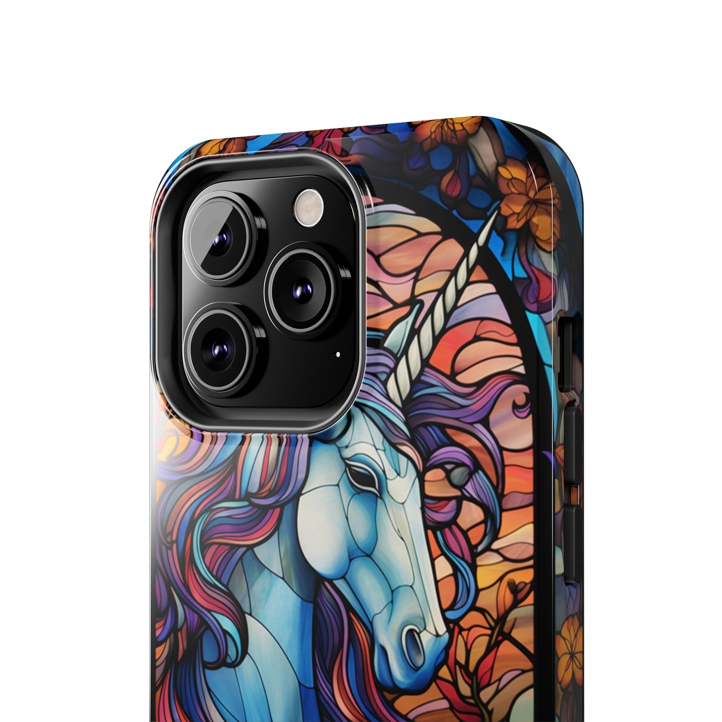 Unicorn Stained Glass iPhone Case | Mythical Beauty and Device Protection