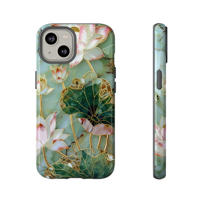 Elegant Floral Phone Case - Tough Cases with Lotus Design