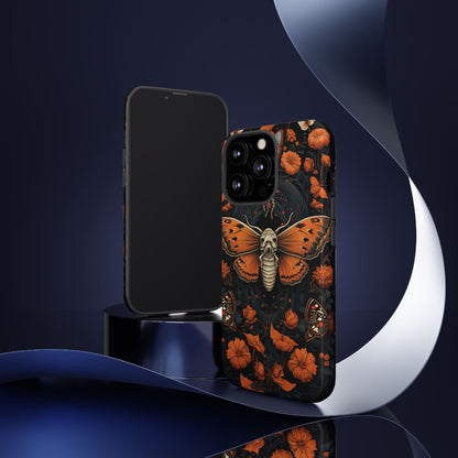 Eerie Elegance Halloween Goth Moth Phone Cover