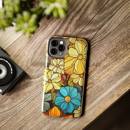 Kaleidoscopic Elegance: Stained Glass Vintage Floral iPhone Case – Timeless Beauty Illuminated