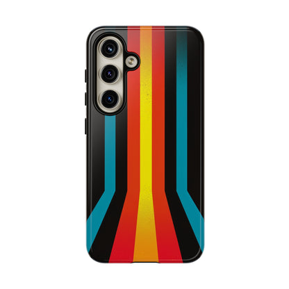 1980s retro lines phone case for iPhone 15