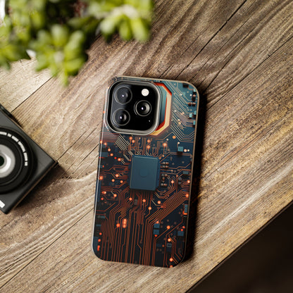 Neon Nexus: Cyberpunk Circuit Board | Futuristic Tech-Inspired iPhone Case