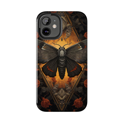 iPhone Case | Lost in Thought: Dark Academia Moth iPhone Tough Case