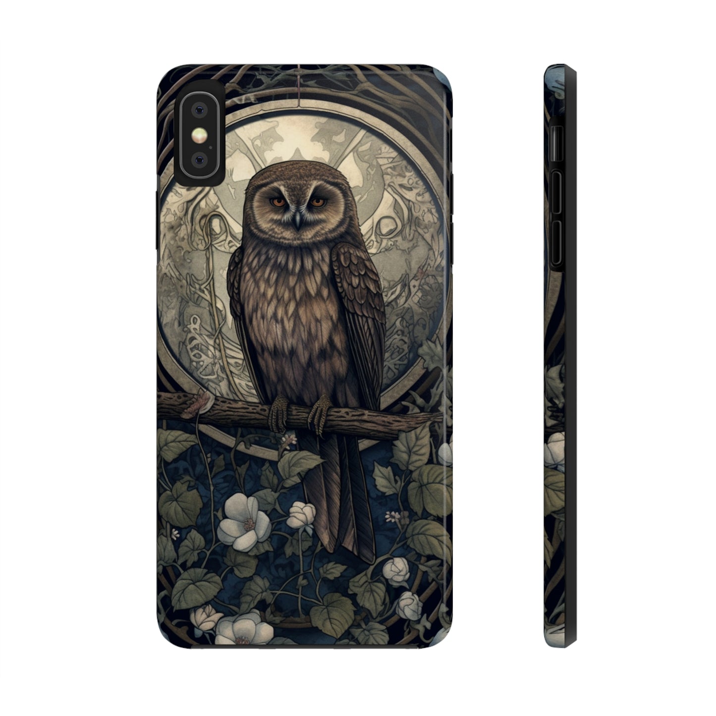 The Hermit Owl | Dark Academia Aesthetic Retro Tough iPhone Case | Embrace Mystical Vibes with Captivating Tarot Art and Reliable Protection