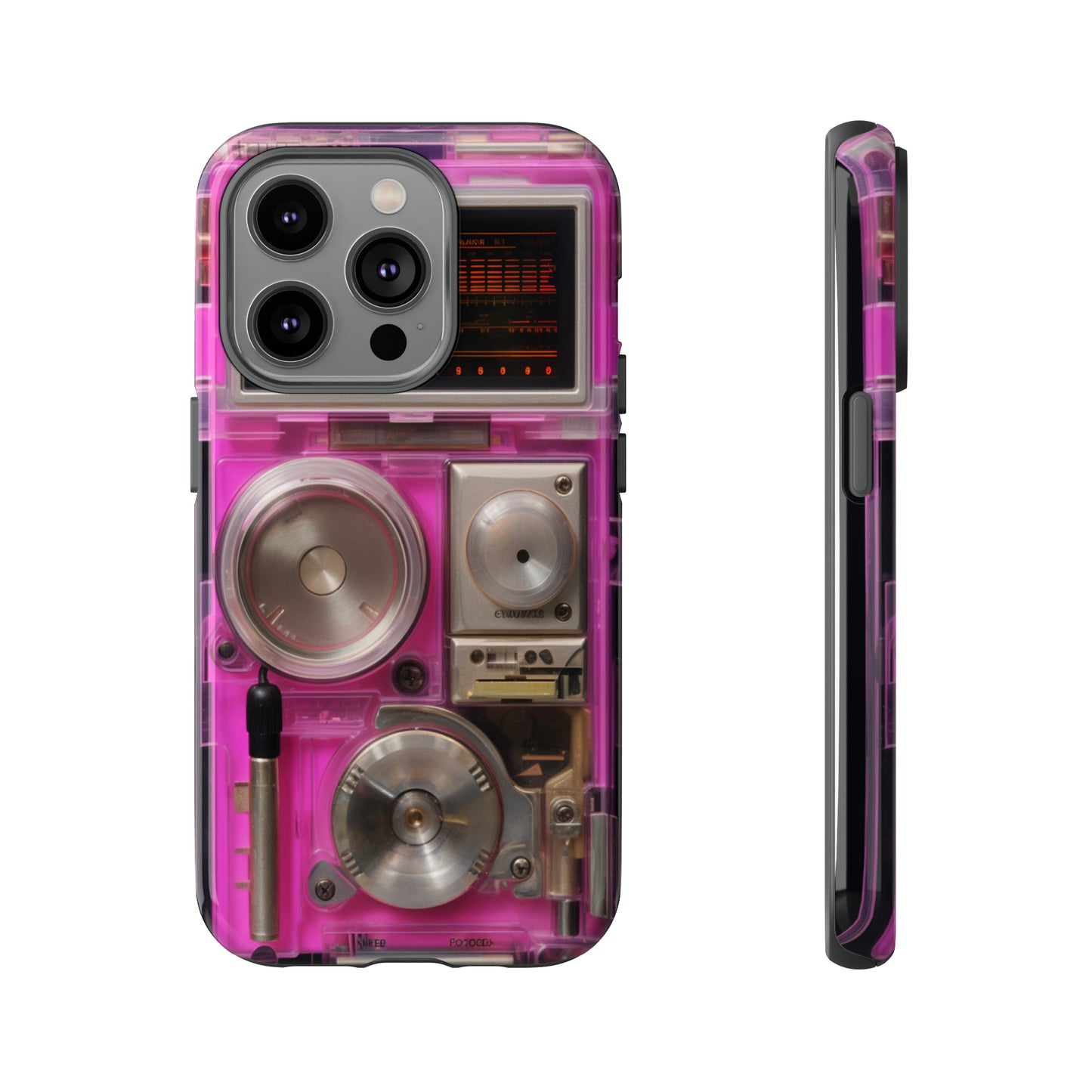 Cyberpunk Techno Gadget Walkman: Retro-Futuristic Premium Tough Phone Case | Iconic Style for iPhone, Samsung Galaxy, and Google Pixel