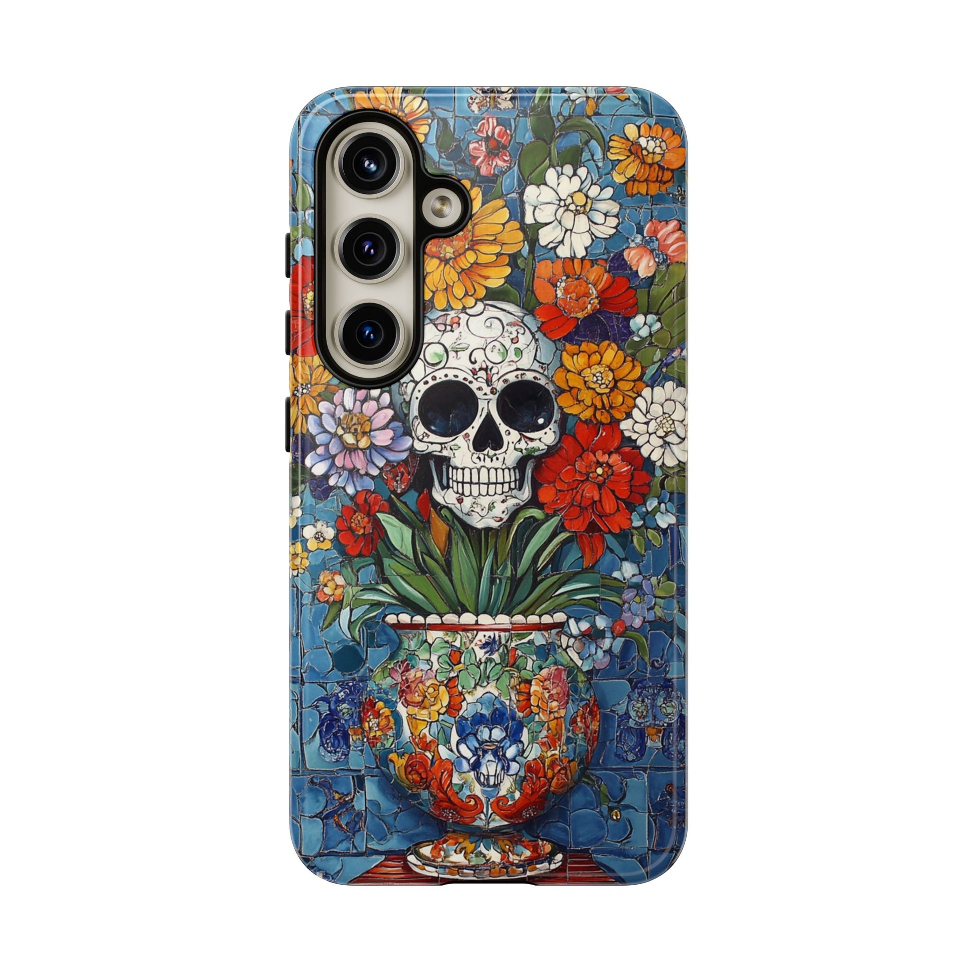 Day of the Dead skull phone cover for Samsung Galaxy S24