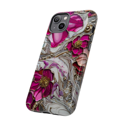 Stained Glass Magenta Floral Paisley Explosion Phone Case