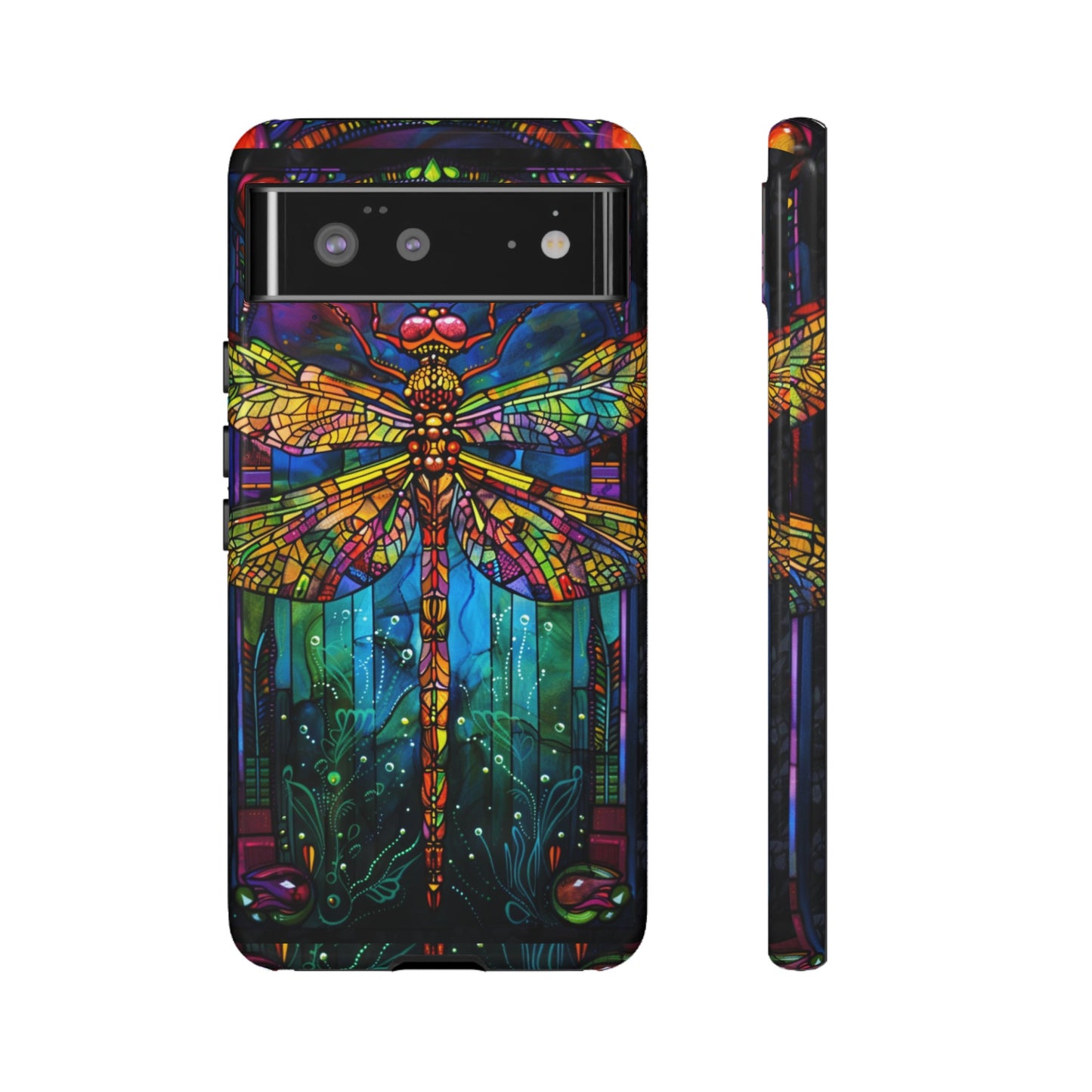 Art Deco Stained Glass Dragonfly Phone Cover