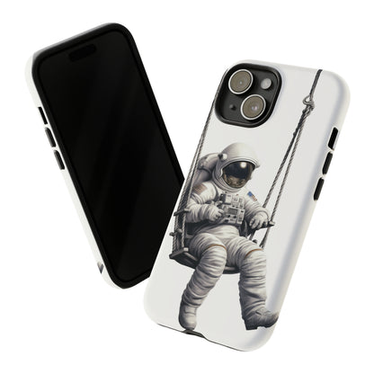 Astronaut on a Swing Phone Case