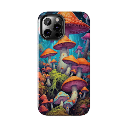 Trippy Magic Mushroom Tough iPhone Case | Embrace the Psychedelic Enchantment