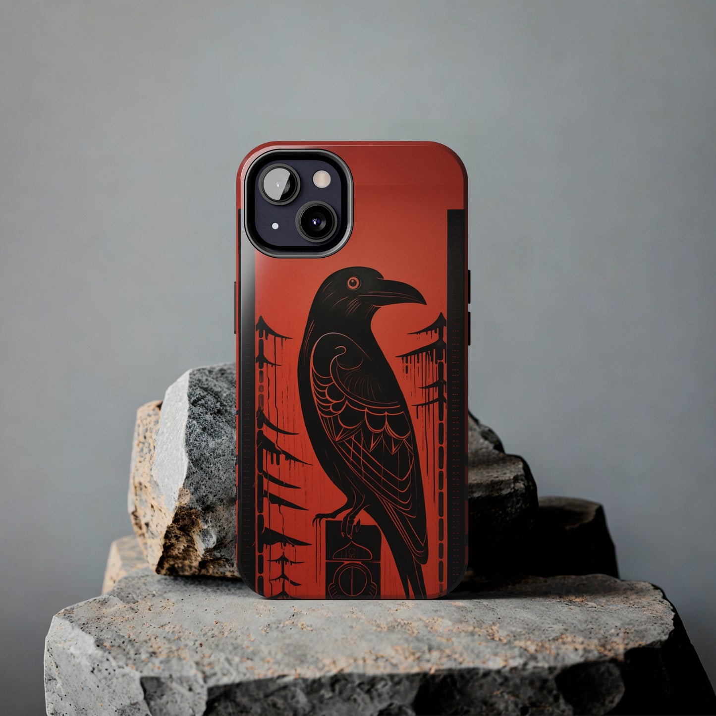 Mystic Totem: Northwest Native American Tribal Raven | Cultural Heritage iPhone Case