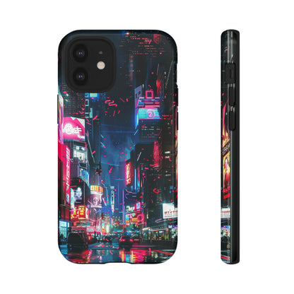 Cyberpunk Tokyo Cityscape Phone Case