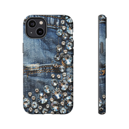 Blue Jean Queen Rhinestone Bling Phone Case