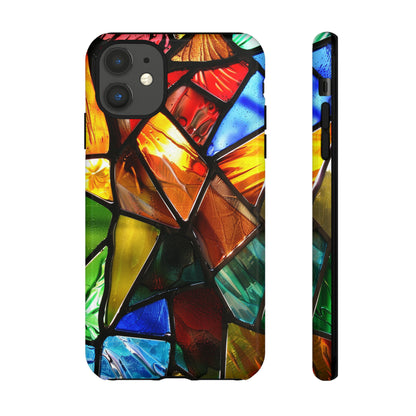 Color Explosion Abstract Stained Glass Phone Case