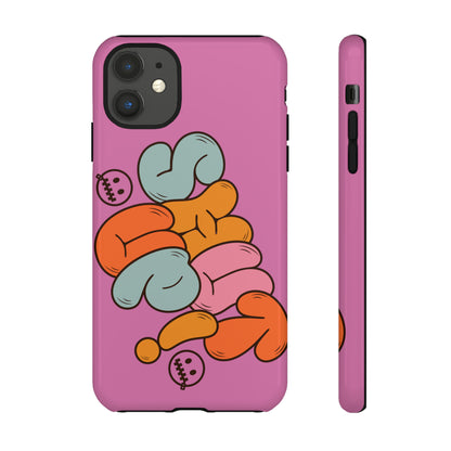 Shut Up Phone Case | Warm Retro Psychedelic Colors | For iPhone, Pixel, Samsung