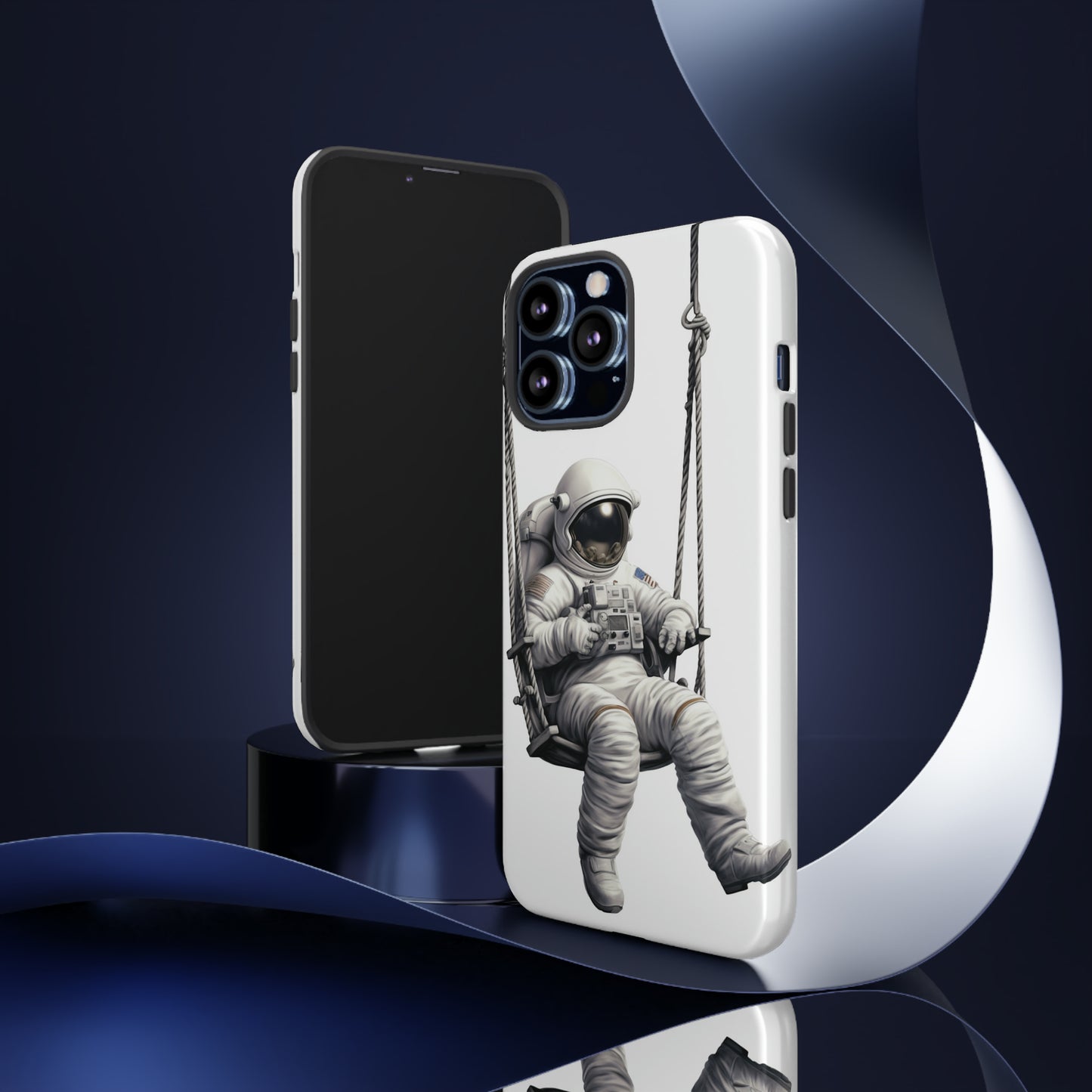 Astronaut on a Swing Phone Case