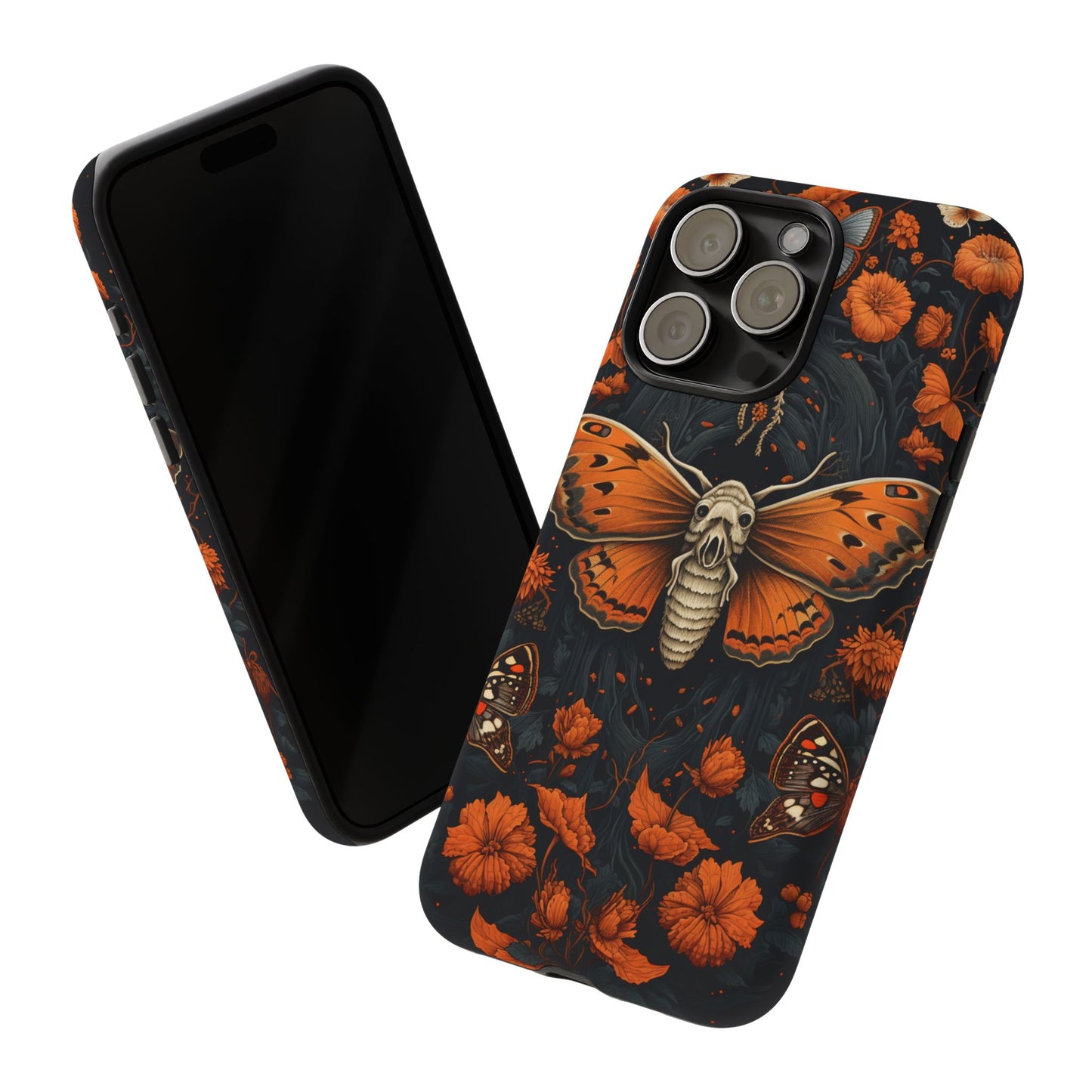 Eerie Elegance Halloween Goth Moth Phone Cover