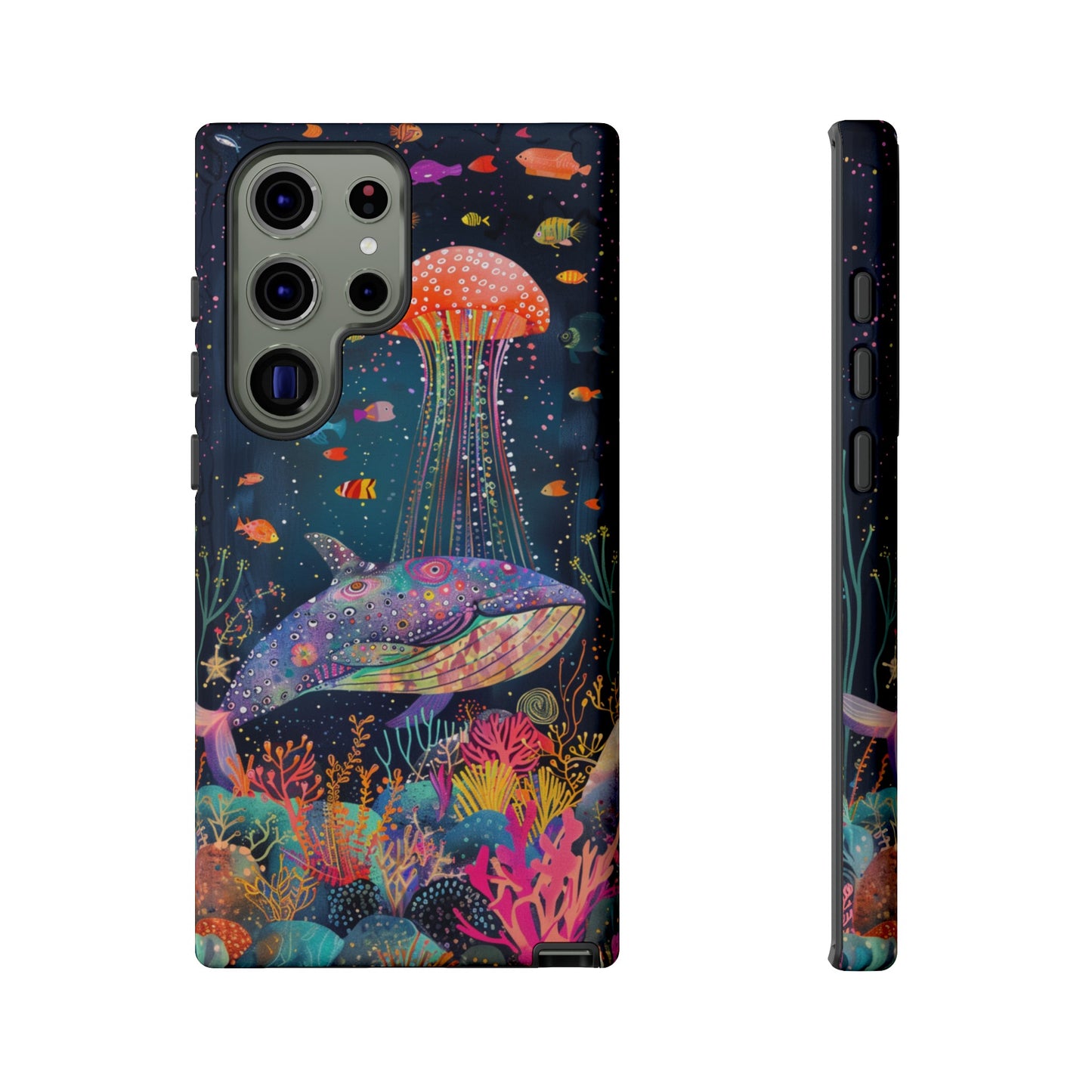 Whale Shark, Turtle, Jellyfish Phone Case