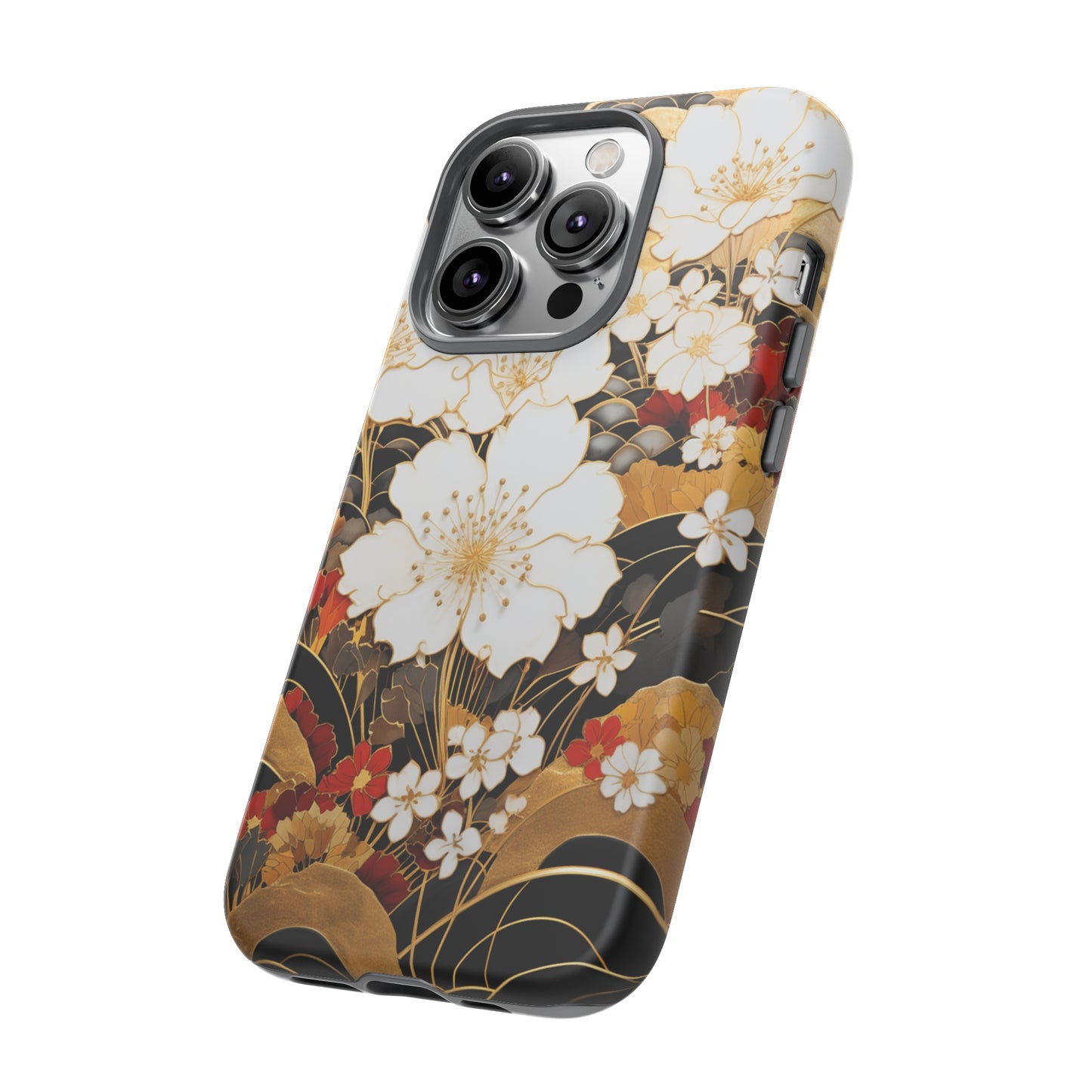 Chiyogami Floral Tough iPhone Case Galaxy S23 S22 S21 S20 Plus Ultra | Iphone 14 13 12 11 8 Pro Max Mini | Pixel 7 6 Pro 5 | Japanese Boho