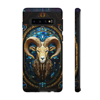 Aries Astrology Stained Glass Design Phone Case