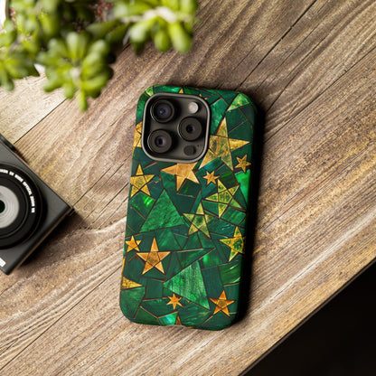 Green Celestial Stained Glass Mosaic Phone Case