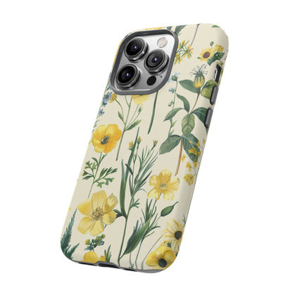 Floral Sage Yellow Wildflower Phone Case