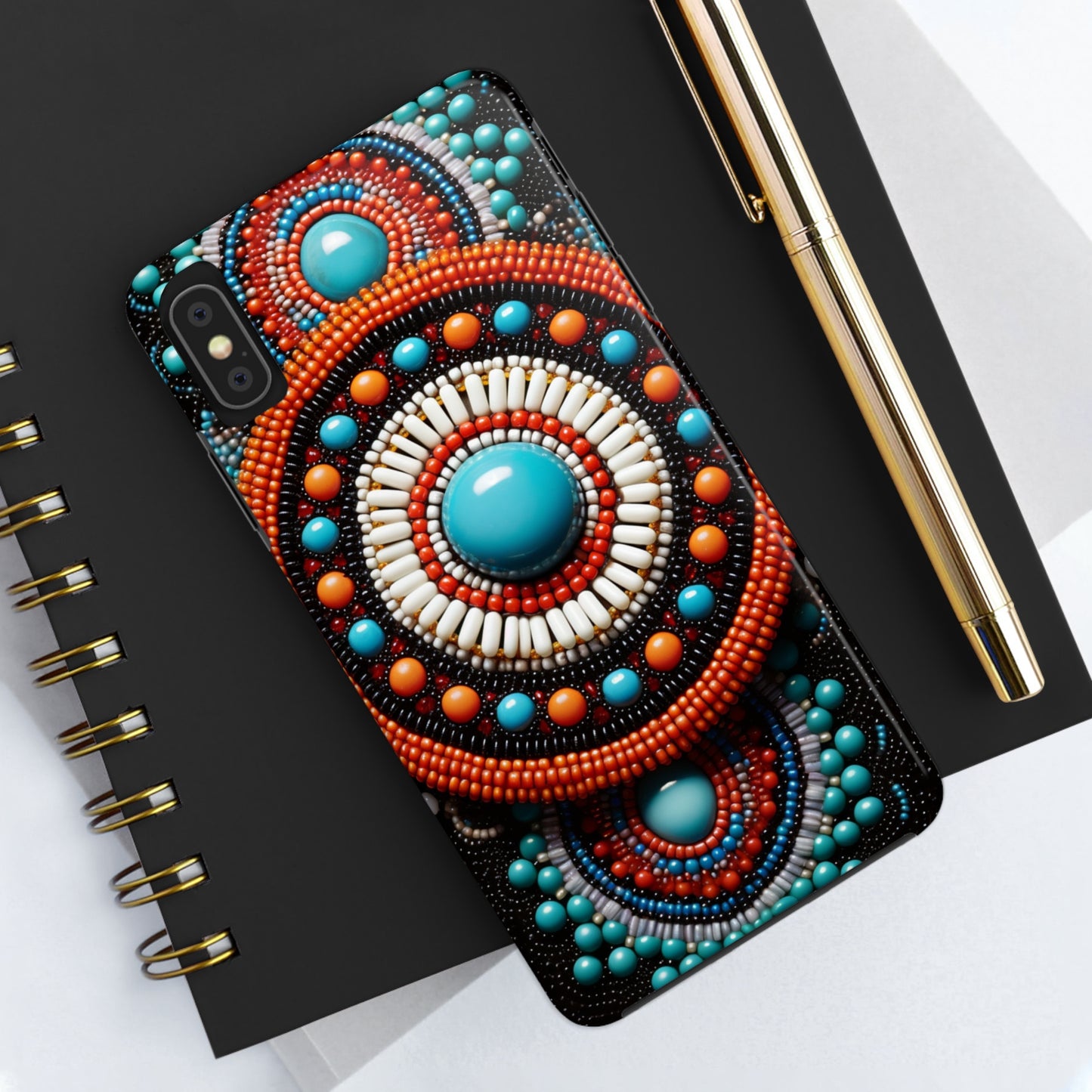 Native American Beadwork iPhone Case | Embrace Traditional Craftsmanship with Artistic Elegance