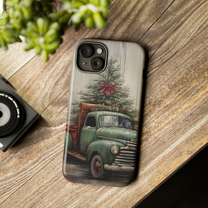 Christmas Pickup Truck Phone Case for iPhone