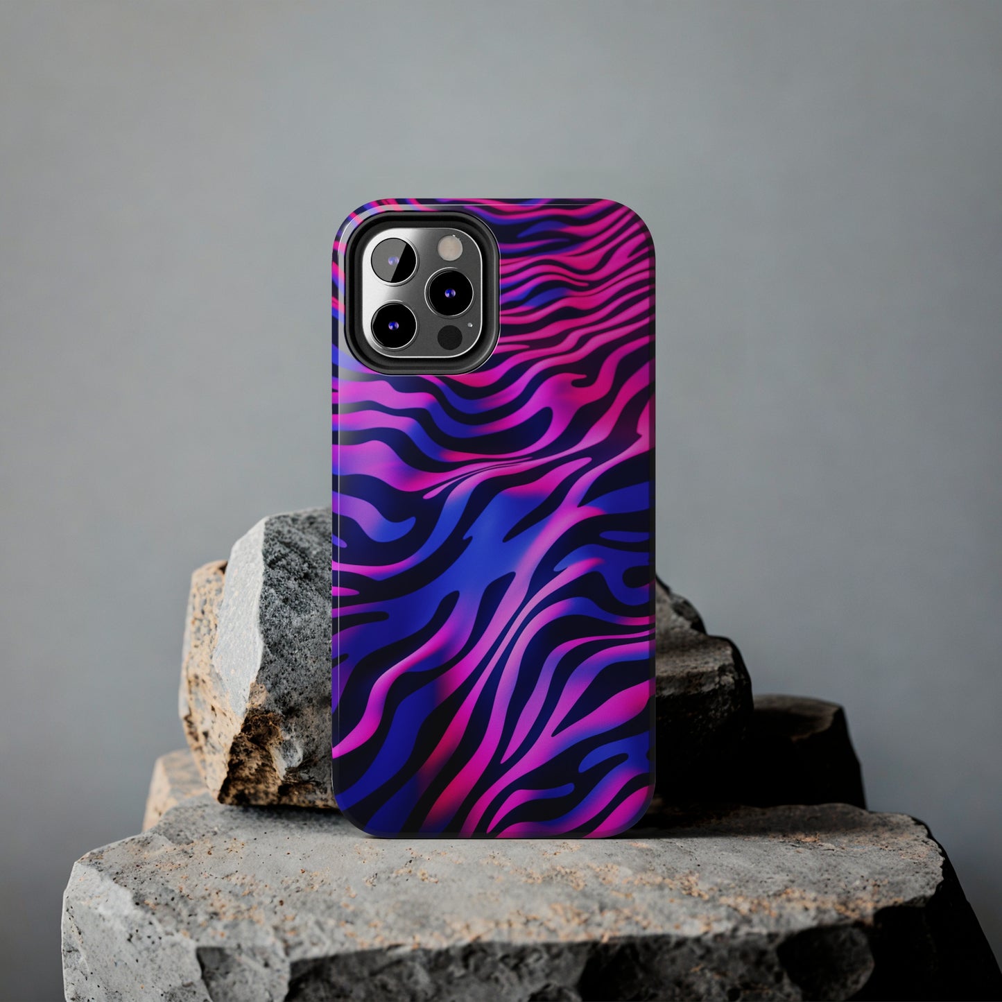 Wild Illusion: Trippy Tiger Stripes Mystique | Dynamic iPhone Case