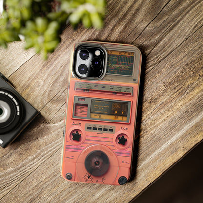 Cyberpunk Retro Walkman Nostalgia | Vintage Beats Revival iPhone Case