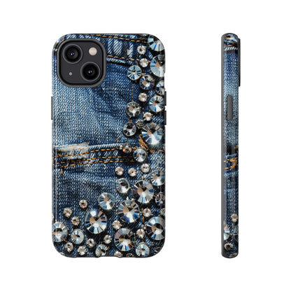 Blue Jean Queen Rhinestone Bling Phone Case