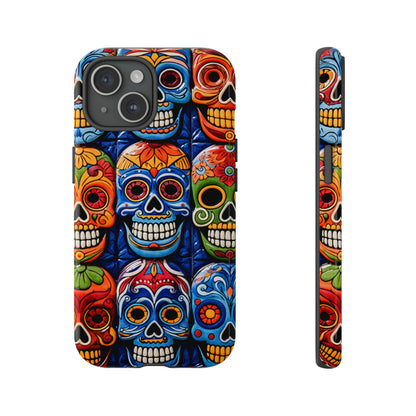 Day of the Dead Mexican Talavera Tile Phone Case