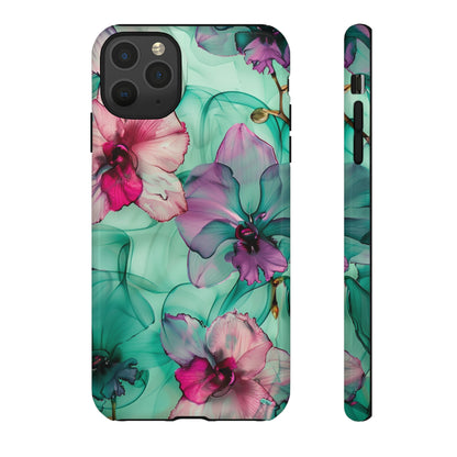 Watercolor Floral Orchids Phone Case