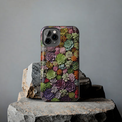 Succulent Desert Cactus Floral iPhone Case | Embrace the Beauty of Arid Elegance