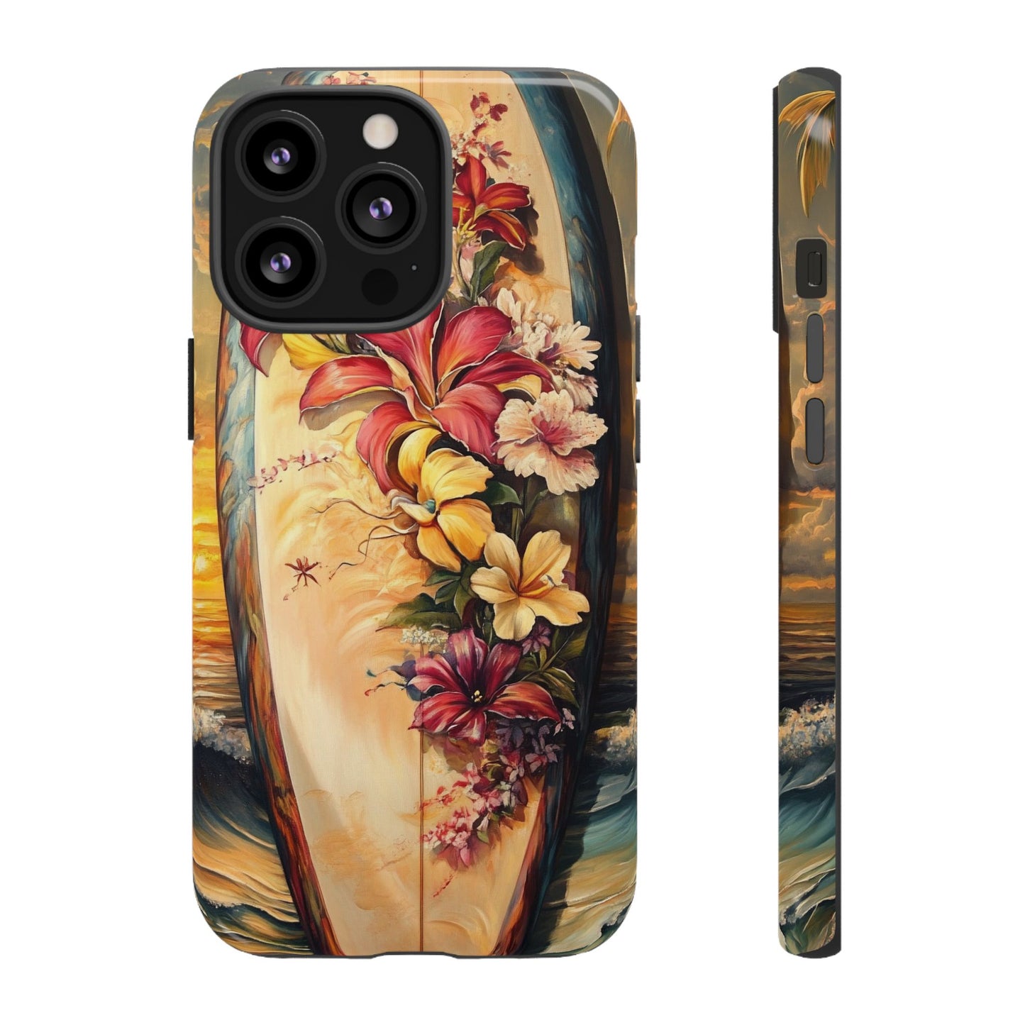 Retro Tropical Surf Art Phone Case