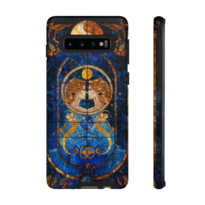 Gemini Astrology Stained Glass Phone Case