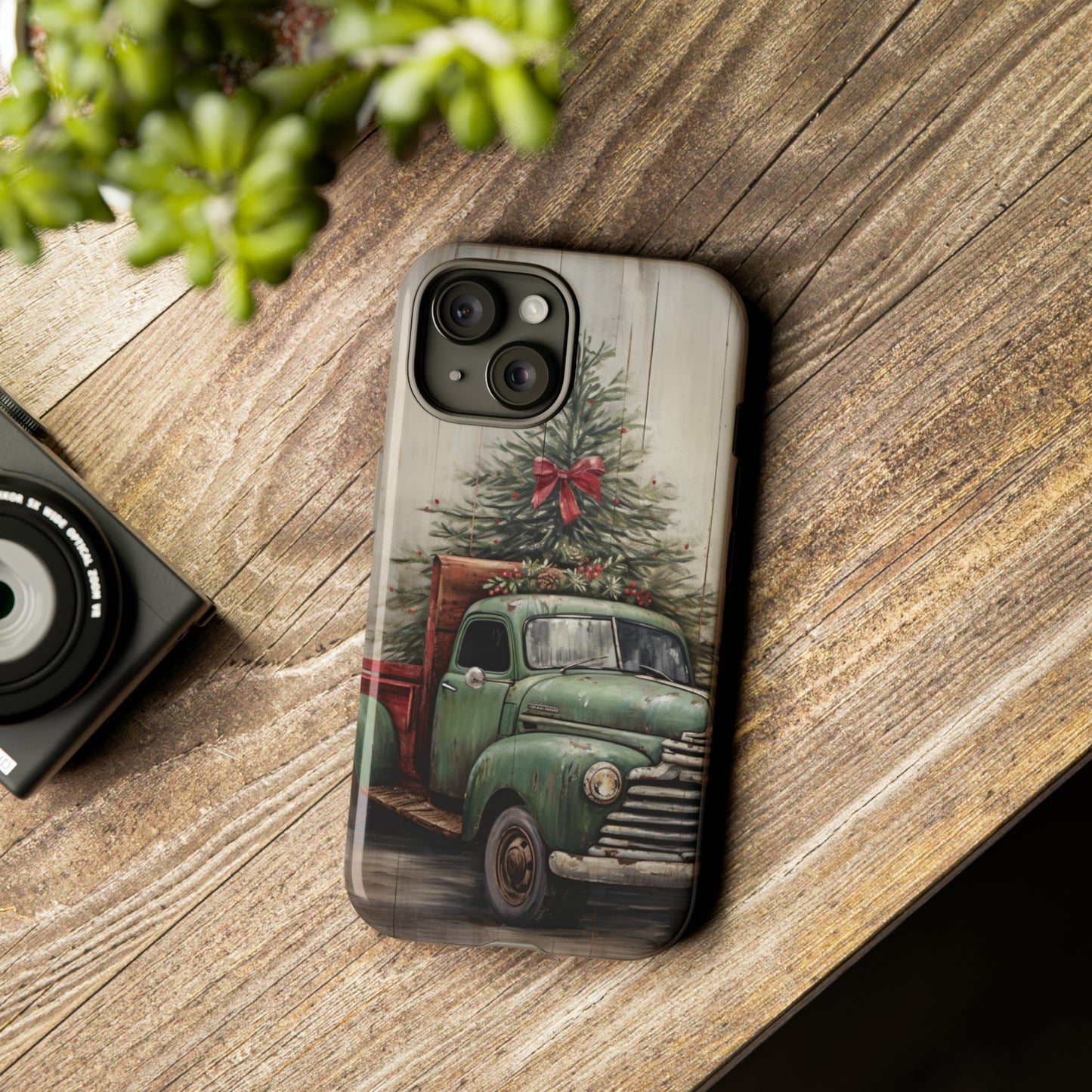 Christmas Pickup Truck Phone Case for iPhone