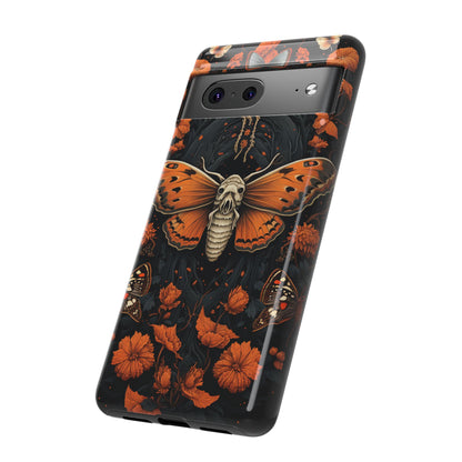 Eerie Elegance Halloween Goth Moth Phone Cover