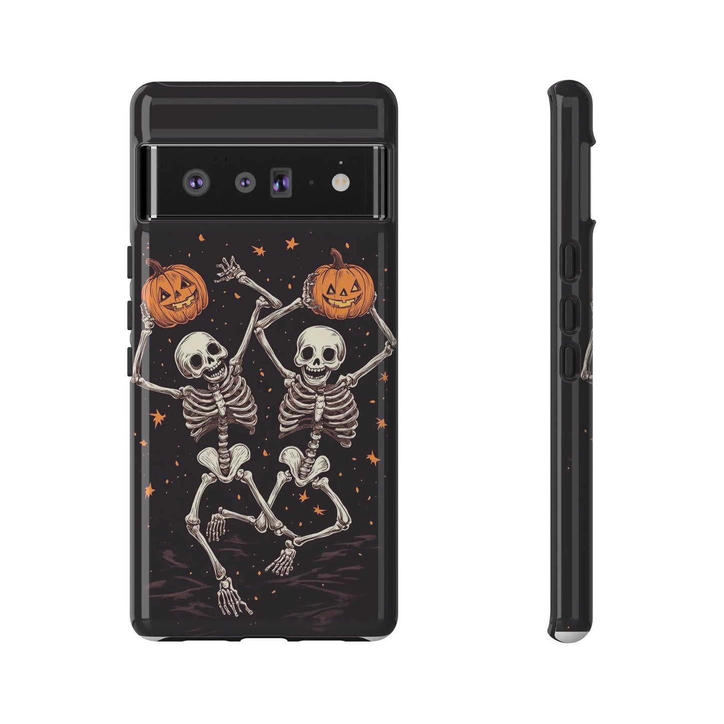 Dancing Skeletons with Jack-o'-Lanterns Phone Cover