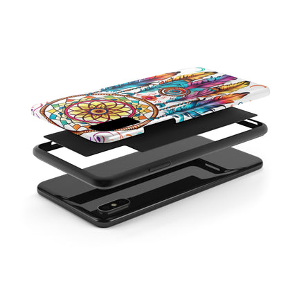 Psychedelic Native American Dreamcatcher iPhone Case | Fusion of Art and Cultural Heritage