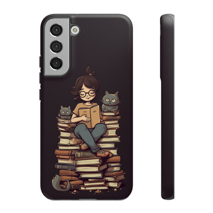 Cats and Books Phone Case